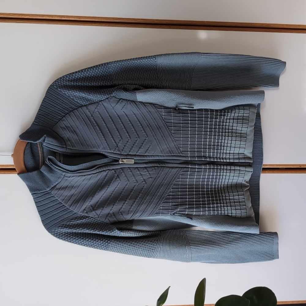 Smartwool Intraknit Merino Insulated Jacket Pewter Blue S - Picture 6 of 14